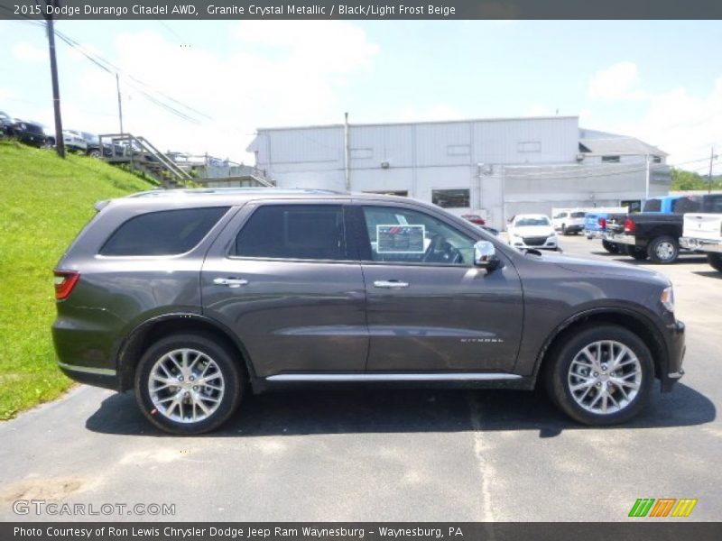 Granite Crystal Metallic / Black/Light Frost Beige 2015 Dodge Durango Citadel AWD