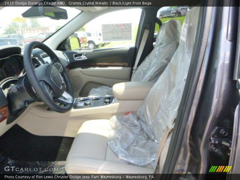 Granite Crystal Metallic / Black/Light Frost Beige 2015 Dodge Durango Citadel AWD