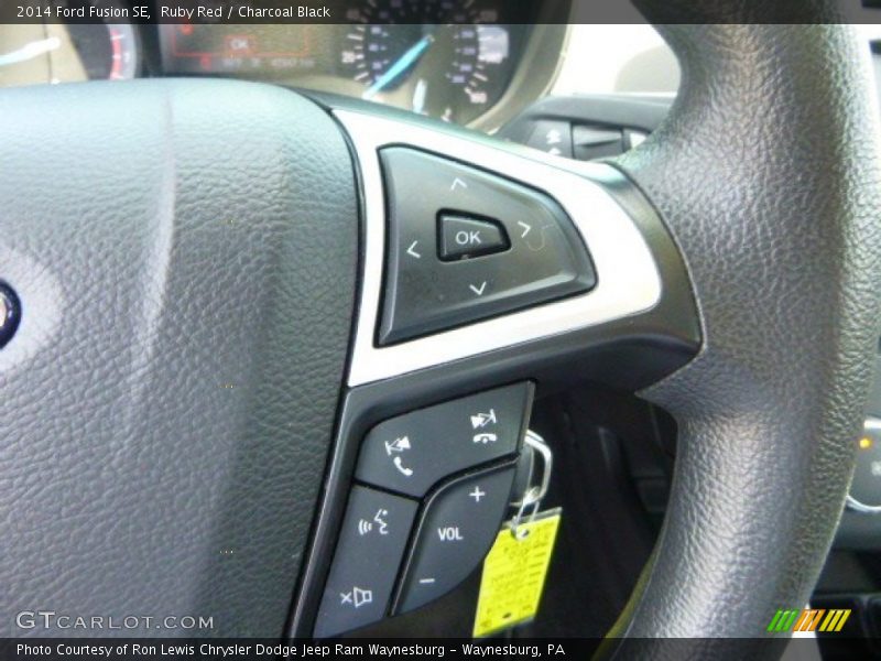 Ruby Red / Charcoal Black 2014 Ford Fusion SE