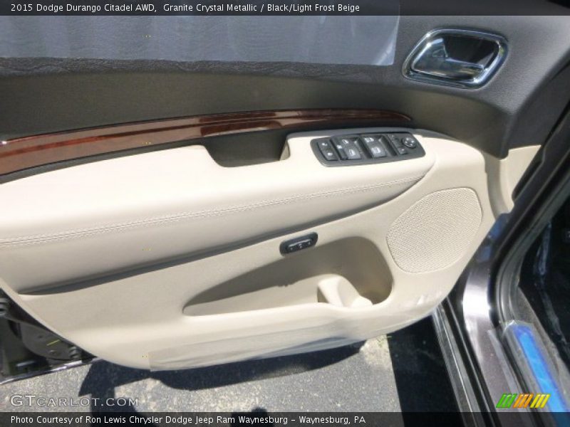 Granite Crystal Metallic / Black/Light Frost Beige 2015 Dodge Durango Citadel AWD