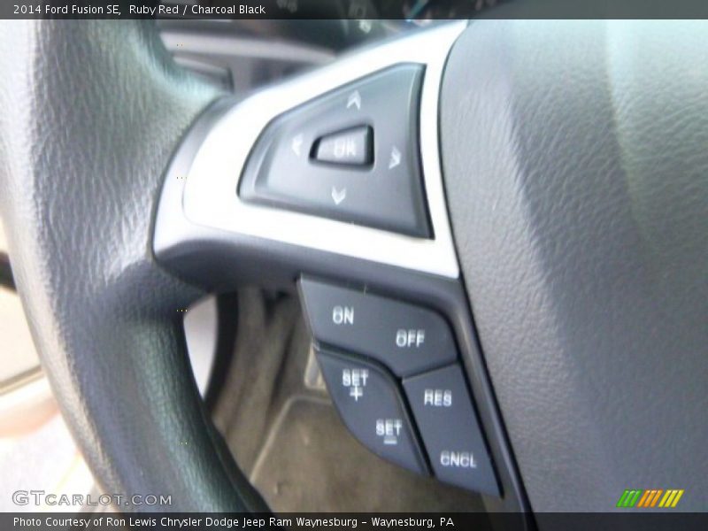 Ruby Red / Charcoal Black 2014 Ford Fusion SE