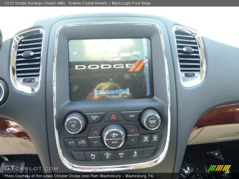 Granite Crystal Metallic / Black/Light Frost Beige 2015 Dodge Durango Citadel AWD