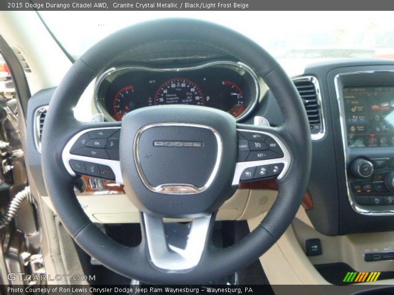 Granite Crystal Metallic / Black/Light Frost Beige 2015 Dodge Durango Citadel AWD