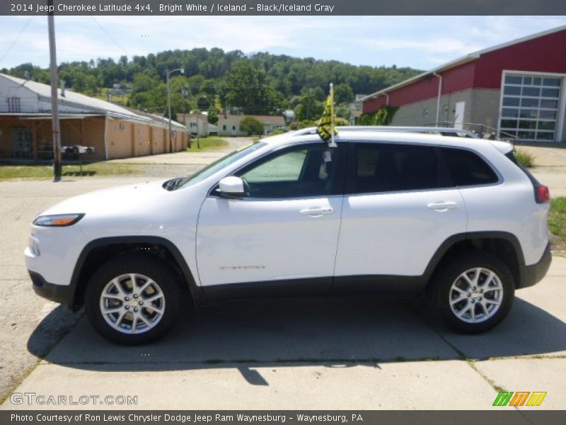 Bright White / Iceland - Black/Iceland Gray 2014 Jeep Cherokee Latitude 4x4