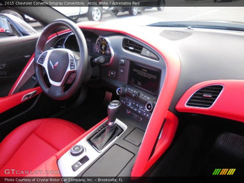 Arctic White / Adrenaline Red 2015 Chevrolet Corvette Stingray Convertible