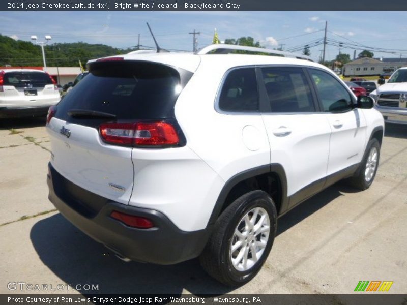 Bright White / Iceland - Black/Iceland Gray 2014 Jeep Cherokee Latitude 4x4