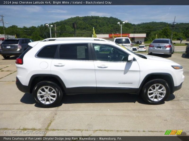 Bright White / Iceland - Black/Iceland Gray 2014 Jeep Cherokee Latitude 4x4
