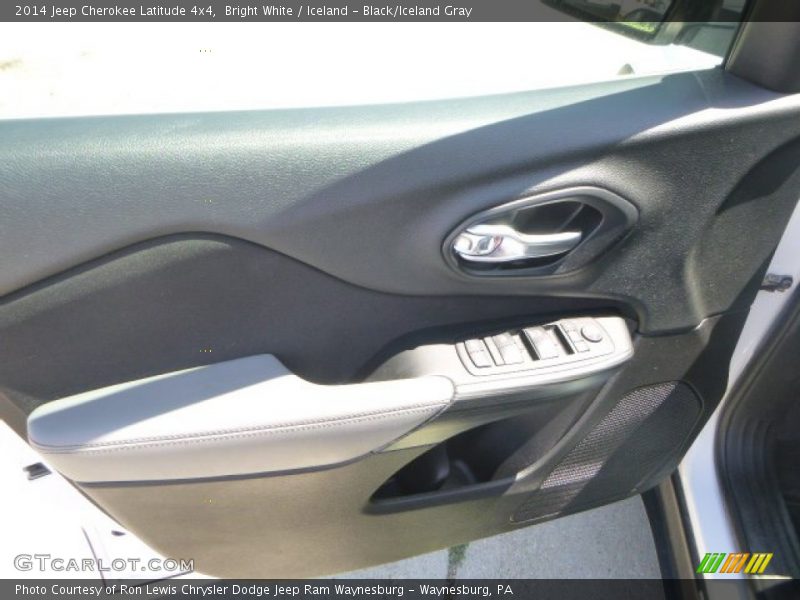 Bright White / Iceland - Black/Iceland Gray 2014 Jeep Cherokee Latitude 4x4