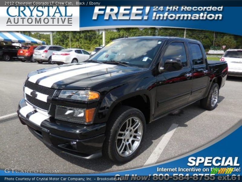 Black / Ebony 2012 Chevrolet Colorado LT Crew Cab