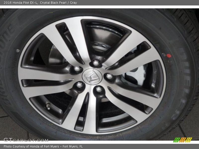 Crystal Black Pearl / Gray 2016 Honda Pilot EX-L