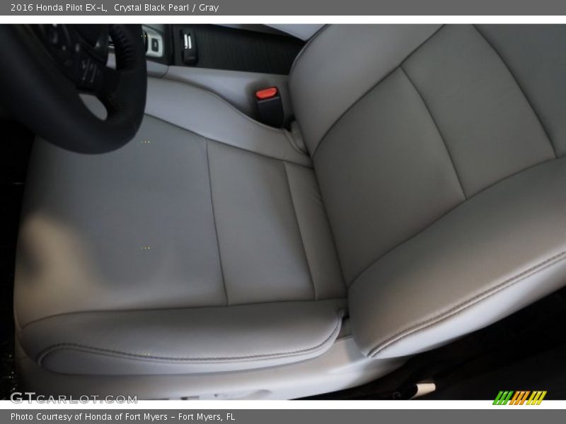 Crystal Black Pearl / Gray 2016 Honda Pilot EX-L