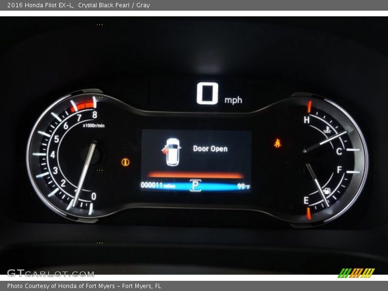 Crystal Black Pearl / Gray 2016 Honda Pilot EX-L