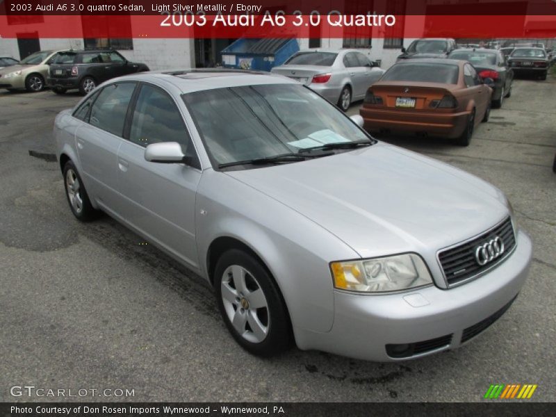 Light Silver Metallic / Ebony 2003 Audi A6 3.0 quattro Sedan
