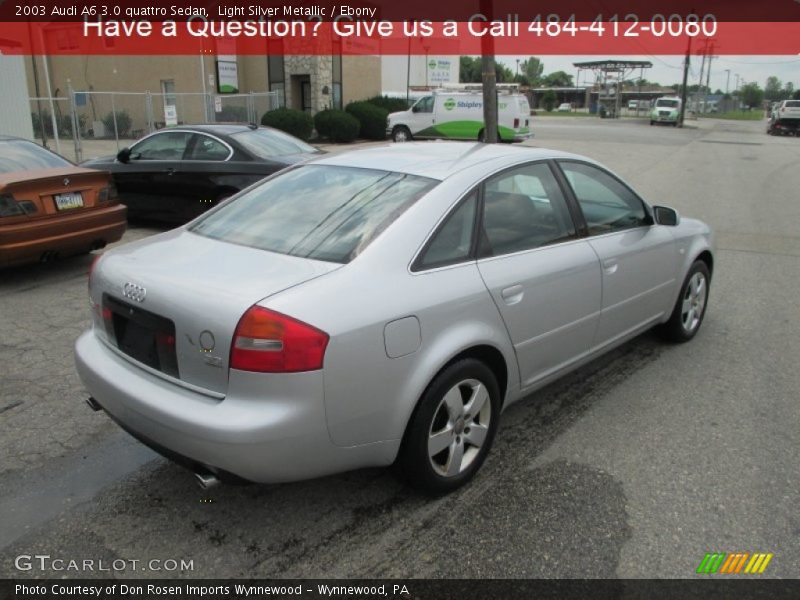 Light Silver Metallic / Ebony 2003 Audi A6 3.0 quattro Sedan