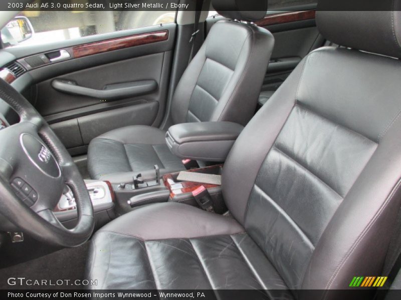 Light Silver Metallic / Ebony 2003 Audi A6 3.0 quattro Sedan