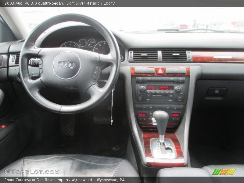 Light Silver Metallic / Ebony 2003 Audi A6 3.0 quattro Sedan