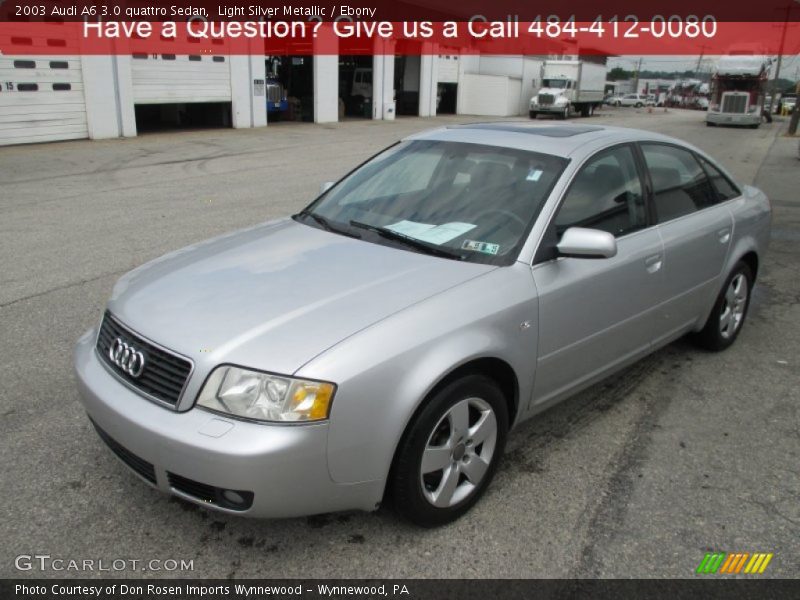 Light Silver Metallic / Ebony 2003 Audi A6 3.0 quattro Sedan
