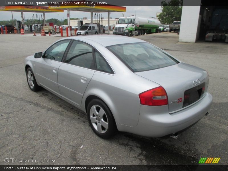 Light Silver Metallic / Ebony 2003 Audi A6 3.0 quattro Sedan