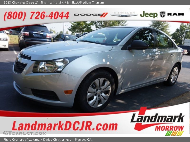 Silver Ice Metallic / Jet Black/Medium Titanium 2013 Chevrolet Cruze LS