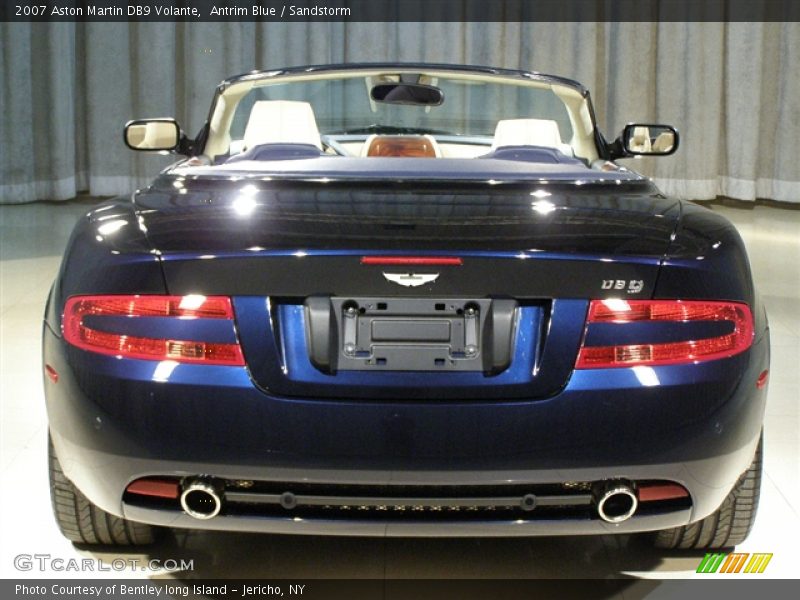 2007 Aston Martin DB9 Volante, Antrim Blue/Sandstorm, Rear - 2007 Aston Martin DB9 Volante