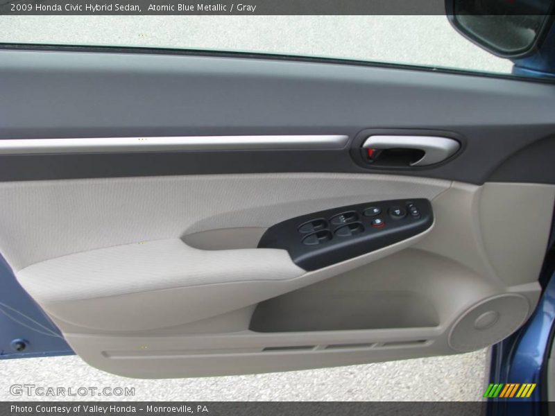 Atomic Blue Metallic / Gray 2009 Honda Civic Hybrid Sedan