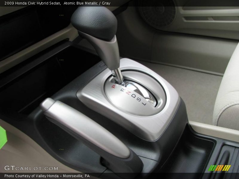 Atomic Blue Metallic / Gray 2009 Honda Civic Hybrid Sedan