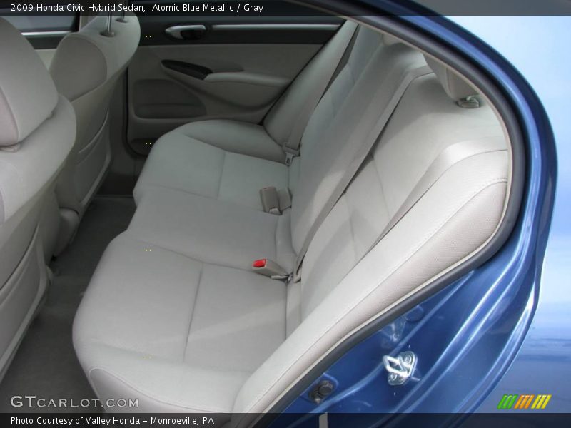 Atomic Blue Metallic / Gray 2009 Honda Civic Hybrid Sedan