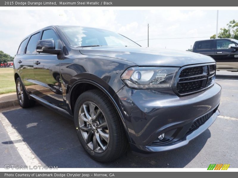 Maximum Steel Metallic / Black 2015 Dodge Durango Limited