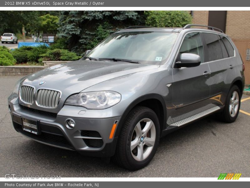 Space Gray Metallic / Oyster 2012 BMW X5 xDrive50i
