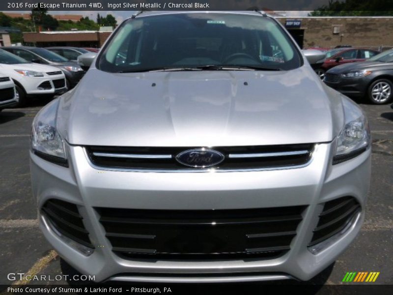 Ingot Silver Metallic / Charcoal Black 2016 Ford Escape Titanium 4WD