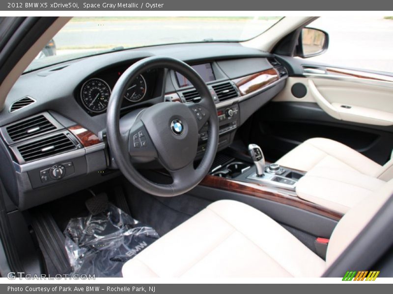 Space Gray Metallic / Oyster 2012 BMW X5 xDrive50i
