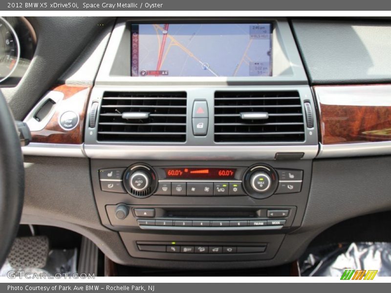 Space Gray Metallic / Oyster 2012 BMW X5 xDrive50i