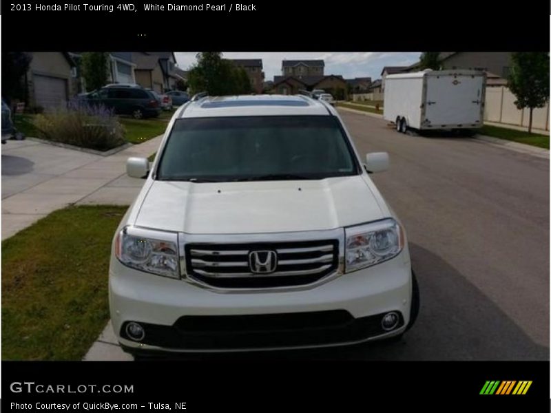 White Diamond Pearl / Black 2013 Honda Pilot Touring 4WD
