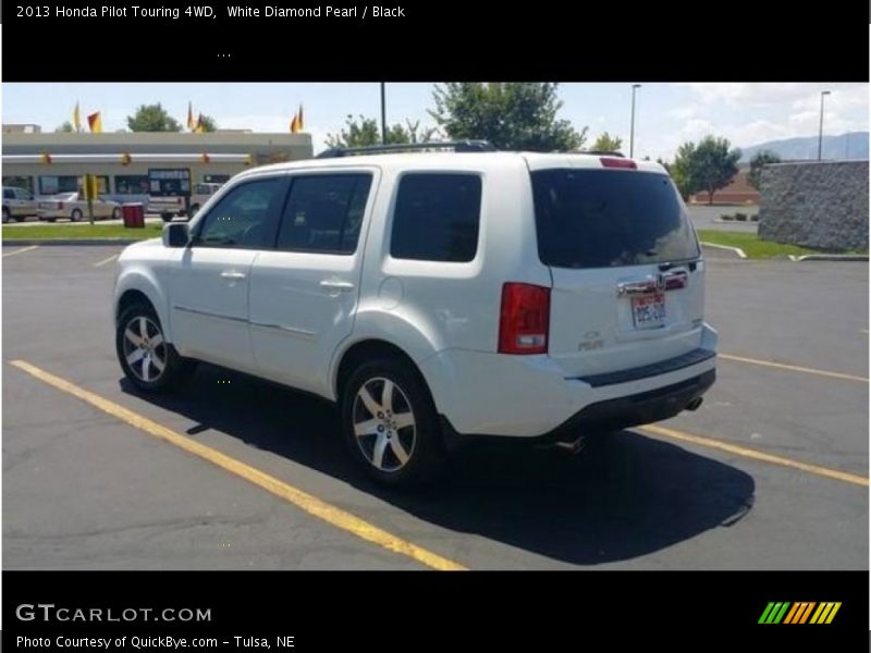 White Diamond Pearl / Black 2013 Honda Pilot Touring 4WD