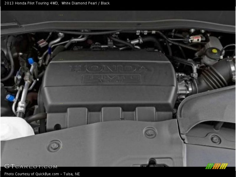 White Diamond Pearl / Black 2013 Honda Pilot Touring 4WD