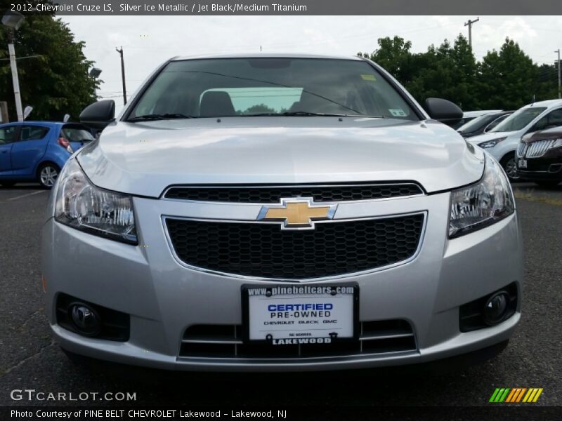 Silver Ice Metallic / Jet Black/Medium Titanium 2012 Chevrolet Cruze LS