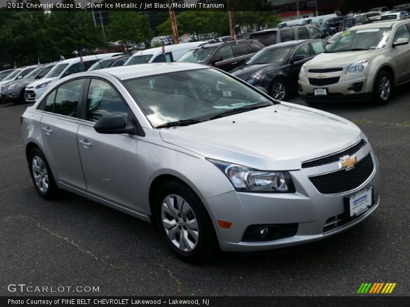 Silver Ice Metallic / Jet Black/Medium Titanium 2012 Chevrolet Cruze LS