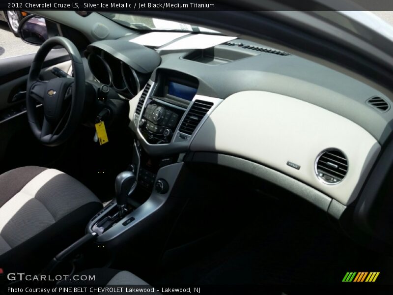 Silver Ice Metallic / Jet Black/Medium Titanium 2012 Chevrolet Cruze LS