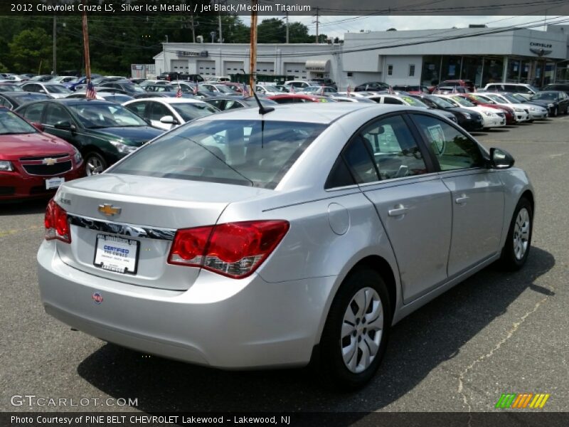 Silver Ice Metallic / Jet Black/Medium Titanium 2012 Chevrolet Cruze LS