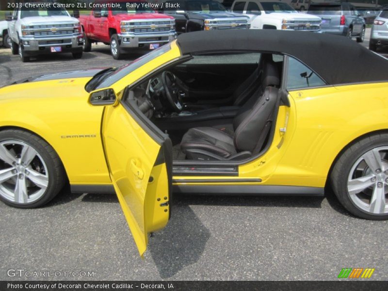 Rally Yellow / Black 2013 Chevrolet Camaro ZL1 Convertible