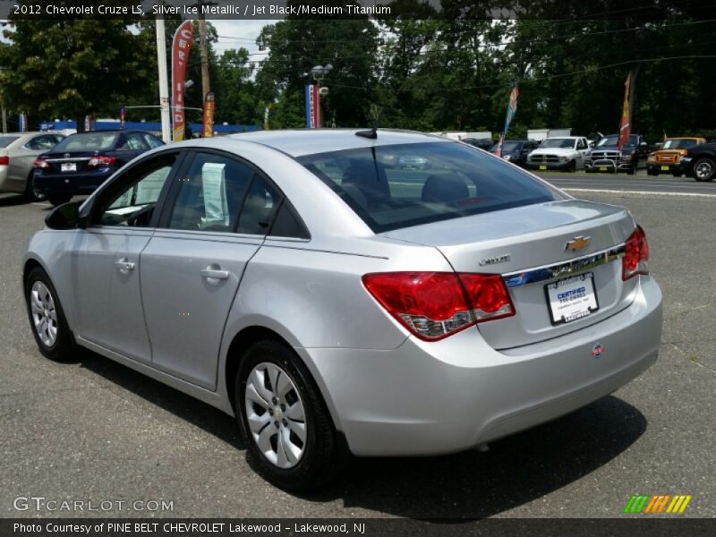 Silver Ice Metallic / Jet Black/Medium Titanium 2012 Chevrolet Cruze LS