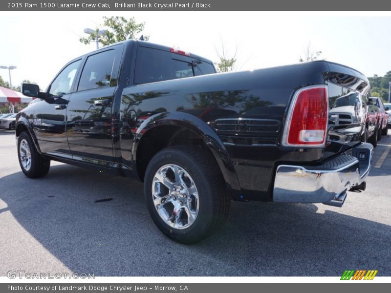 Brilliant Black Crystal Pearl / Black 2015 Ram 1500 Laramie Crew Cab