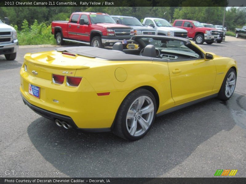 Rally Yellow / Black 2013 Chevrolet Camaro ZL1 Convertible