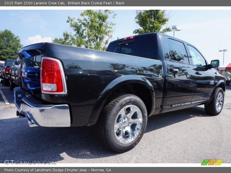 Brilliant Black Crystal Pearl / Black 2015 Ram 1500 Laramie Crew Cab