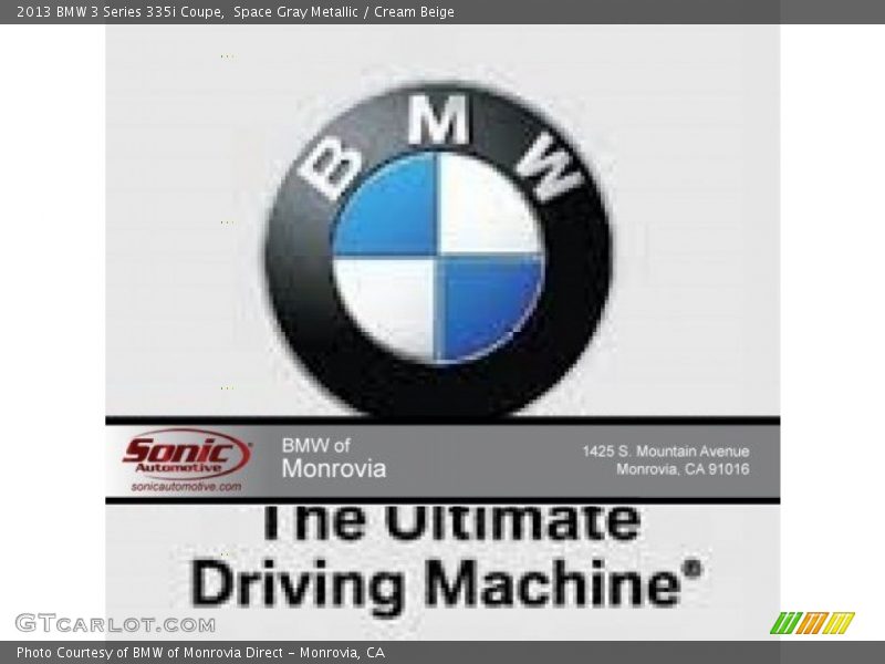 Space Gray Metallic / Cream Beige 2013 BMW 3 Series 335i Coupe