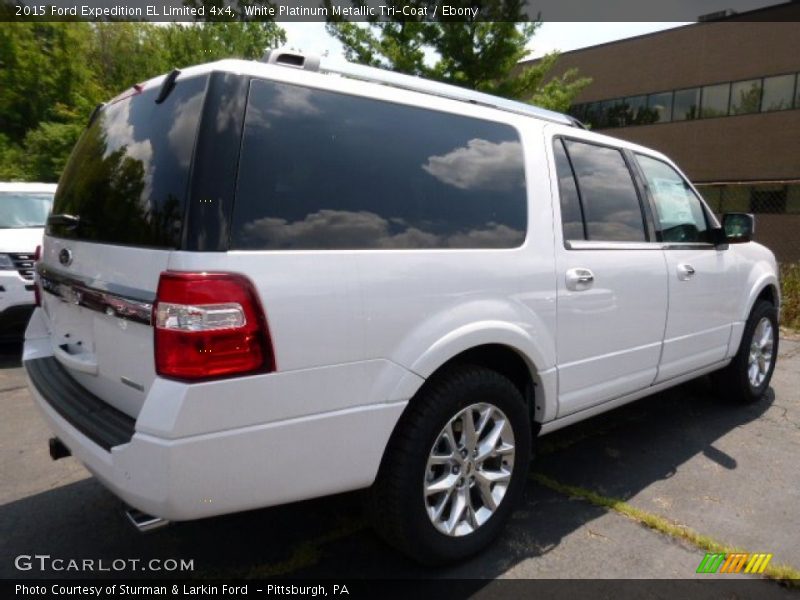 White Platinum Metallic Tri-Coat / Ebony 2015 Ford Expedition EL Limited 4x4