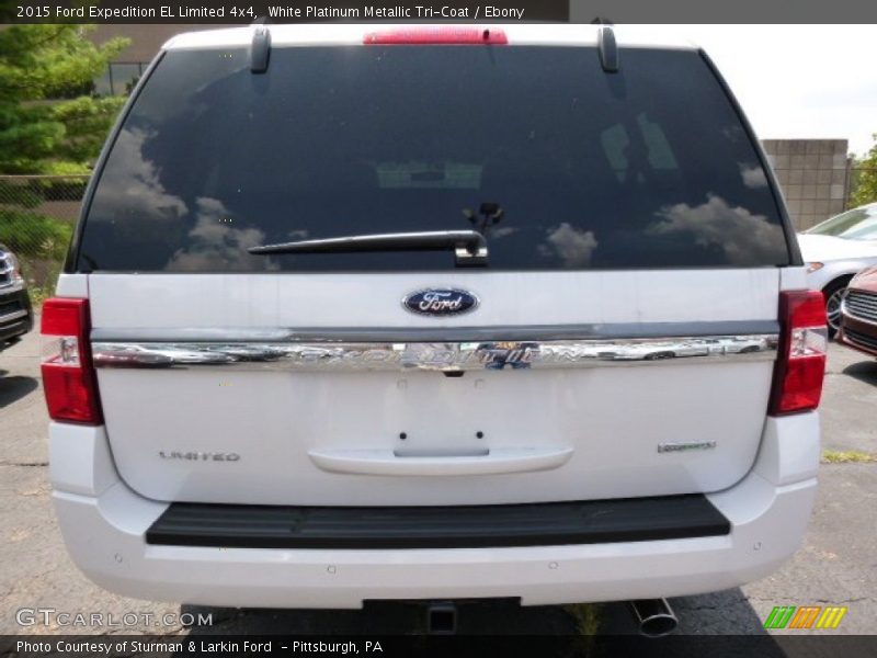 White Platinum Metallic Tri-Coat / Ebony 2015 Ford Expedition EL Limited 4x4