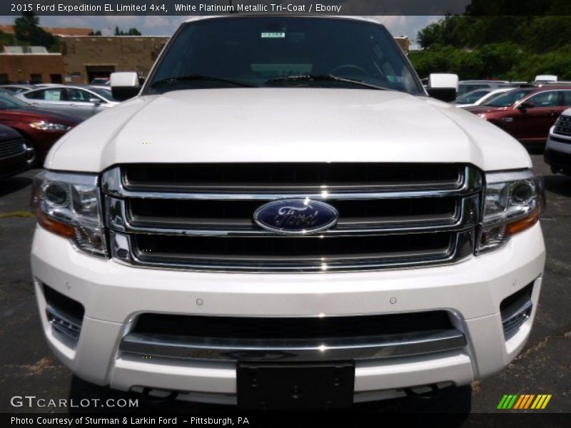 White Platinum Metallic Tri-Coat / Ebony 2015 Ford Expedition EL Limited 4x4