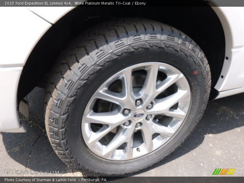 White Platinum Metallic Tri-Coat / Ebony 2015 Ford Expedition EL Limited 4x4