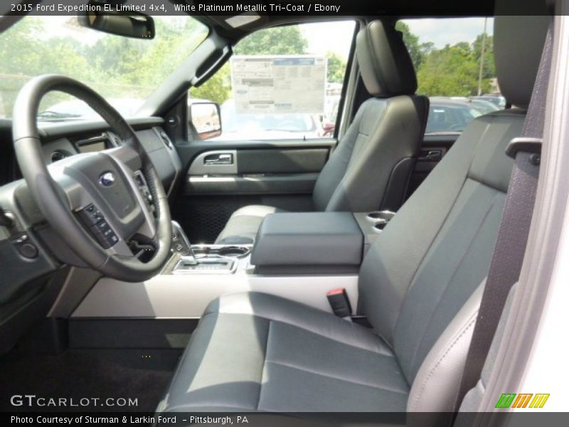 White Platinum Metallic Tri-Coat / Ebony 2015 Ford Expedition EL Limited 4x4
